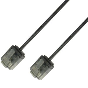 Cavo di rete Patch in Rame Ultra Slim Cat.6 Nero UTP 0,5 m
