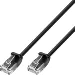 Cavo Patch di Rete Cat.6 UTP Slim 1m Nero