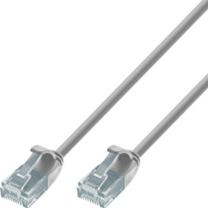 Cavo Patch di Rete Cat.6 UTP Slim 1m Grigio