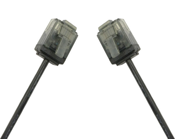 Cavo di rete Patch in Rame Ultra Slim Cat.6 Nero UTP 1,5 m - immagine 2