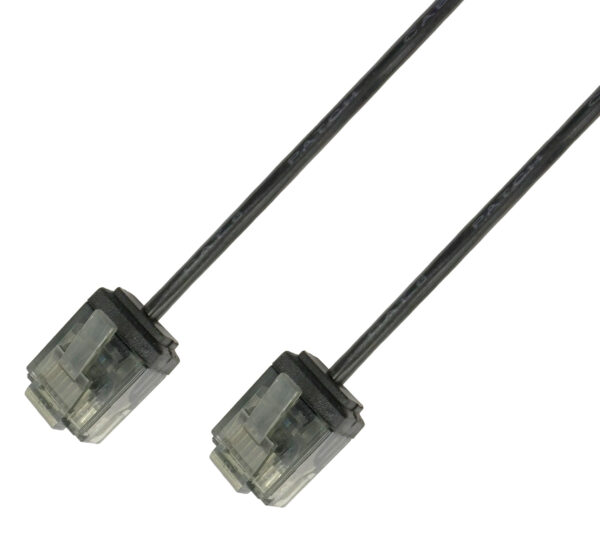 Cavo di rete Patch in Rame Ultra Slim Cat.6 Nero UTP 1,5 m