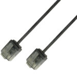 Cavo di rete Patch in Rame Ultra Slim Cat.6 Nero UTP 3 m