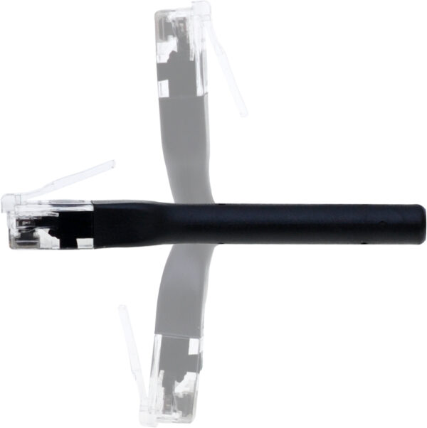Cavo Slim Patch di Rete Pieghevole in Rame Cat.6A U/UTP 0,5m Nero - immagine 8
