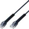 Cavo Slim Patch di Rete Pieghevole in Rame Cat.6A U/UTP 2m Nero