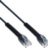 Cavo Slim Patch di Rete Pieghevole in Rame Cat.6A U/UTP 2m Nero - immagine 3