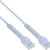 Cavo Slim Patch di Rete Pieghevole in Rame Cat.6A U/UTP 3 metri Bianco - immagine 3