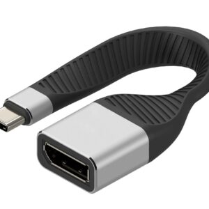 Cavo Corto Piatto USB-C™ Maschio a Displayport Femmina FPC 13,1 cm