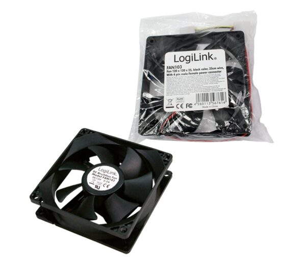 Ventola PC 120x120x25 12V 1800RPM con Cavo Alimentazione a Y - immagine 5