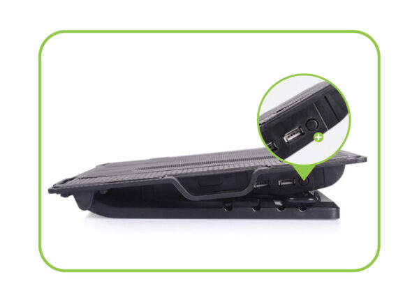 Supporto per notebook fino a 17.3'' con sistema di raffreddamento - immagine 10