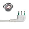 Presa Multipla a 3 Posti Italiana Bipasso con Interruttore Bianco - immagine 6