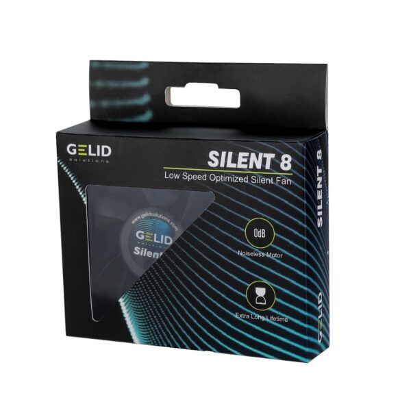 Dissipatore Ventola Silent ad Alto Flusso 80x80x25 12V - immagine 2