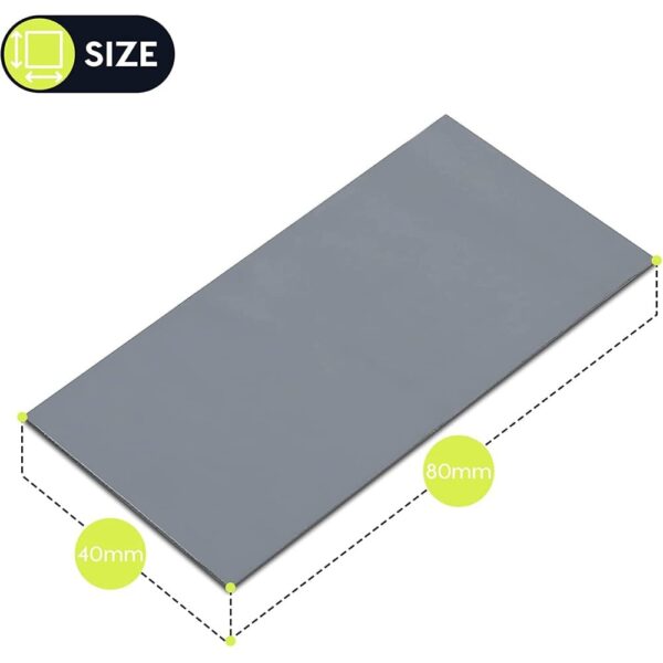 2x Gomma Termoconduttiva 80x40x1.5 mm, TP-VP01-C - immagine 4