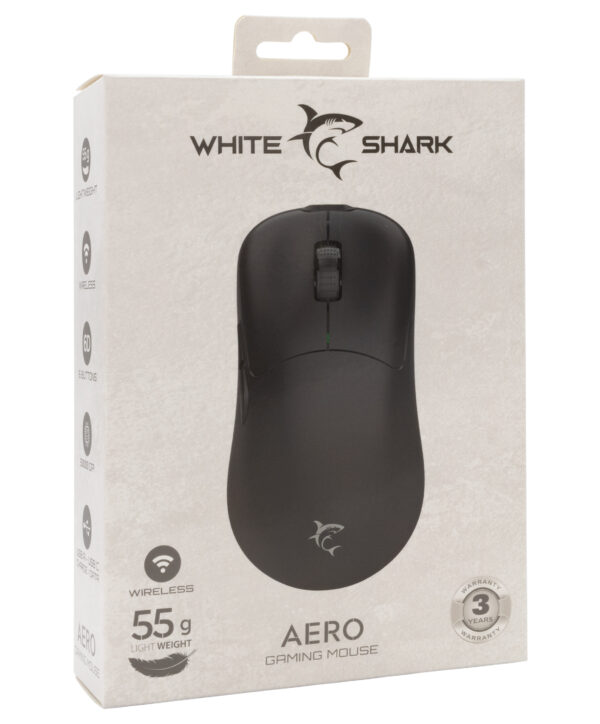 Mouse Ottico Gaming Wireless USB-C™ 6400 dpi Nero, AERO - immagine 2