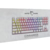 Tastiera Gaming Meccanica USB Anti Ghosting RGB LED 87 Tasti Bianco, Commandos - immagine 2