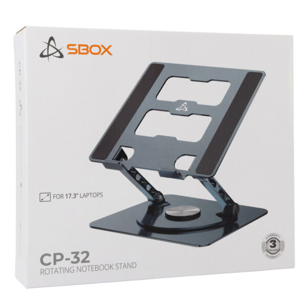 Supporto per Notebook 10-17,3'' Rotazione 360° Alluminio - immagine 2