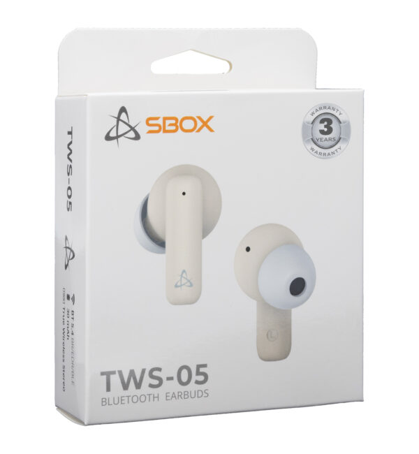 Auricolari Bluetooth v5.4 con Custodia di Ricarica EB-TWS05 Beige - immagine 2
