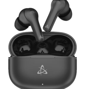 Auricolari Wireless BT v5.3 Cancellazione del Rumore con Custodia di Ricarica 2 in 1 Nero