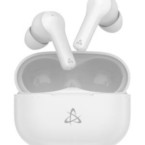 Auricolari Wireless BT v5.3 Cancellazione del Rumore con Custodia di Ricarica 2 in 1 Bianco
