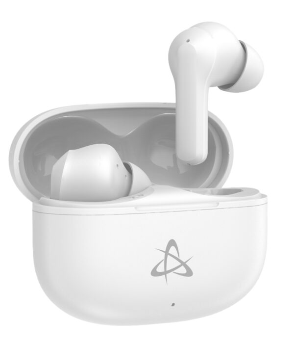 Auricolari Wireless BT v5.3 Cancellazione del Rumore con Custodia di Ricarica 2 in 1 Bianco - immagine 4