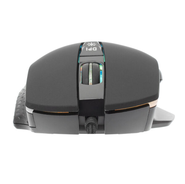 Mouse Ottico Gaming LED RGB con Cavo USB 6400 dpi Nero, GARETH - immagine 5