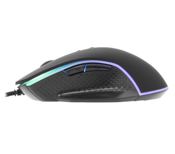 Mouse Ottico Gaming LED RGB con Cavo USB 6400 dpi Nero, GARETH - immagine 7