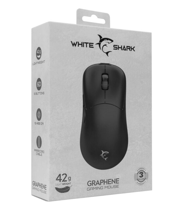 Mouse Ottico 6D USB 12400 dpi Graphene Nero - immagine 2