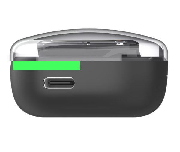 Auricolari Wireless Bluetooth v5.3 Custodia di Ricarica con Display Nero - immagine 4