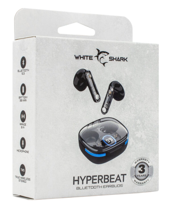 Auricolari Wireless Bluetooth v5.3 Custodia di Ricarica con Display Nero - immagine 2