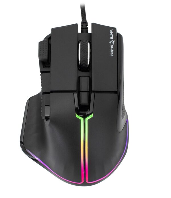 Mouse Gaming RGB USB 12000 dpi 9 Tasti Nero Marrok