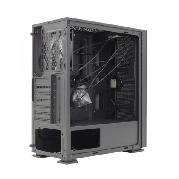 Case PC Chassis ATX Mid Tower con Ventola Nero - immagine 3