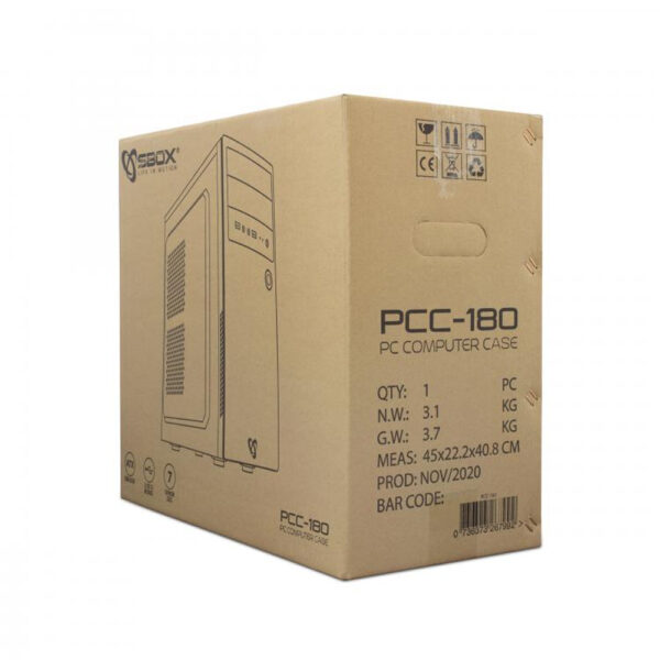 Case PC Chassis ATX Mid Tower Nero - immagine 2