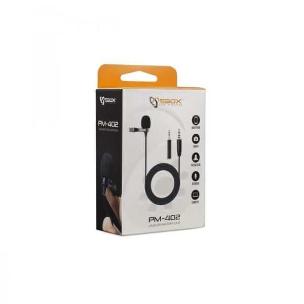 Microfono Lavalier Condensatore Omnidirezionale 3.5mm Adattatore PC - immagine 2