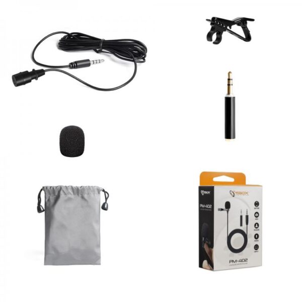 Microfono Lavalier Condensatore Omnidirezionale 3.5mm Adattatore PC - immagine 5