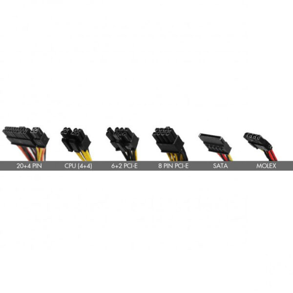 Alimentatore per PC 400W ATX Ventola 12cm - immagine 7
