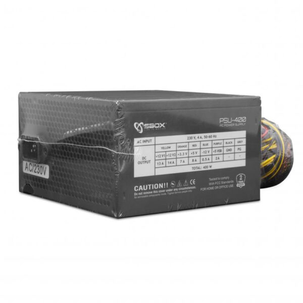 Alimentatore per PC 400W ATX Ventola 12cm - immagine 8