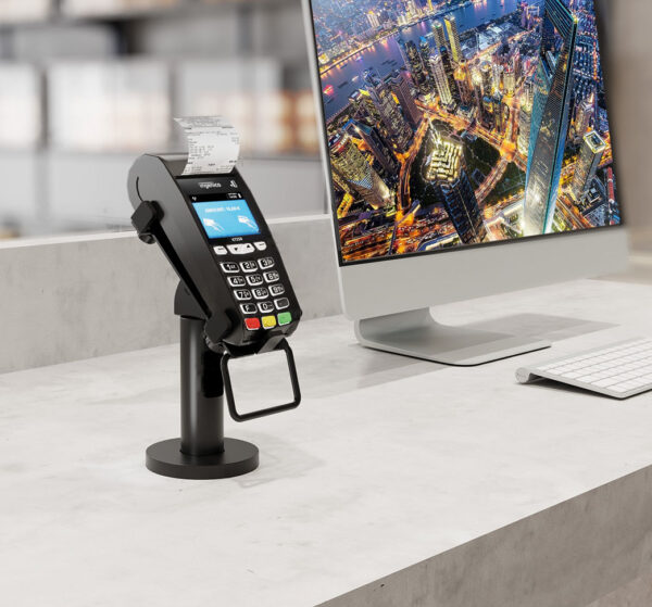 Supporto Girevole e Inclinabile per Terminale Pagamento POS Bancomat Carta di Credito - immagine 3