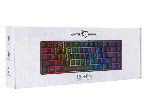 Tastiera Gaming USB 68 Tasti con Retroilluminazione LED RGB Nero - immagine 2