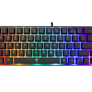 Tastiera Gaming USB 68 Tasti con Retroilluminazione LED RGB Nero
