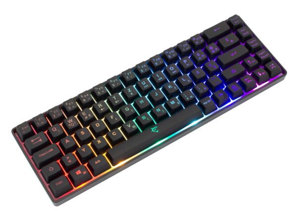 Tastiera Gaming USB 68 Tasti con Retroilluminazione LED RGB Nero - immagine 3