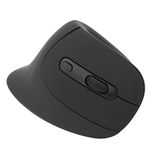 Mouse Verticale Ottico Ergonomico Wireless Nero - immagine 4