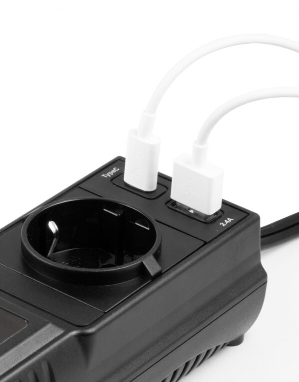 Trasformatore di Corrente per Auto con USB-A e USB-C™, TE-21 - immagine 3