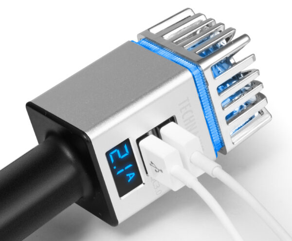 Ionizzatore Purificatore d'aria da Auto 12/24V 2xUSB, TX-130 - immagine 3