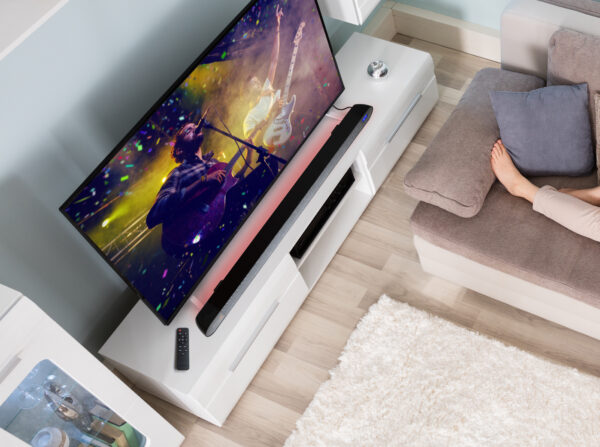Soundbar con Radio DAB+ e FM Bluetooth V5.0 Connessione Ottica e Luce LED 7 Colori, TX-139 - immagine 4