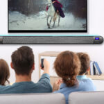 Soundbar con Radio DAB+ e FM Bluetooth V5.0 Connessione Ottica e Luce LED 7 Colori, TX-139