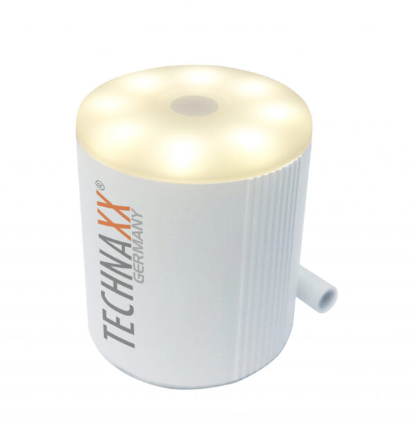 Mini Pompa ad Aria con Batteria Ricaricabile e Luce LED da Campeggio, TX-261 - immagine 7