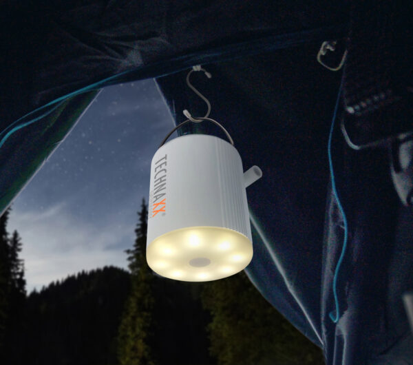 Mini Pompa ad Aria con Batteria Ricaricabile e Luce LED da Campeggio, TX-261 - immagine 8