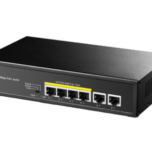 Switch PoE+ 6 Porte 10/100M 60W, FS1006P