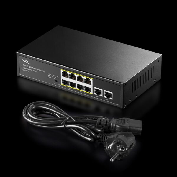 Switch PoE+ 10/100M 8 Porte con 2 Porte Uplink, FS1010PG - immagine 4