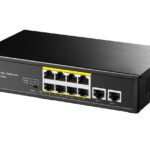 Switch PoE+ 10/100M 8 Porte con 2 Porte Uplink, FS1010PG