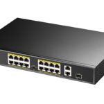 Switch PoE+ 10/100M a 16 Porte con 2GbE e 1 Porta SFP, FS1018PS1